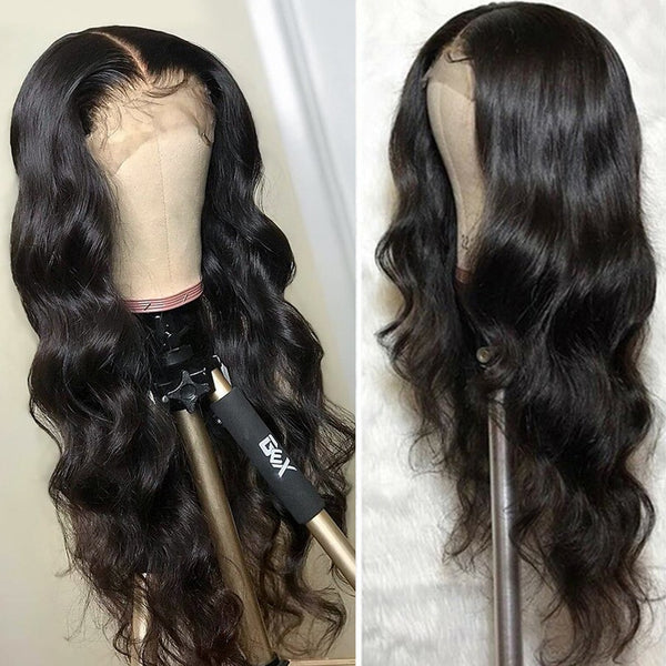 Lace Front Human Hair Wigs Baby Hair, Body Wave