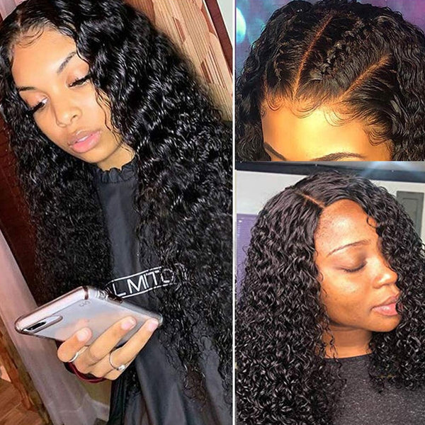 Lace Front Wigs Brazilian Kinky Curly