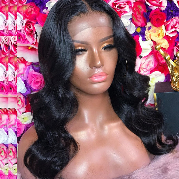 Lace Front Human Hair Wigs Baby Hair, Body Wave