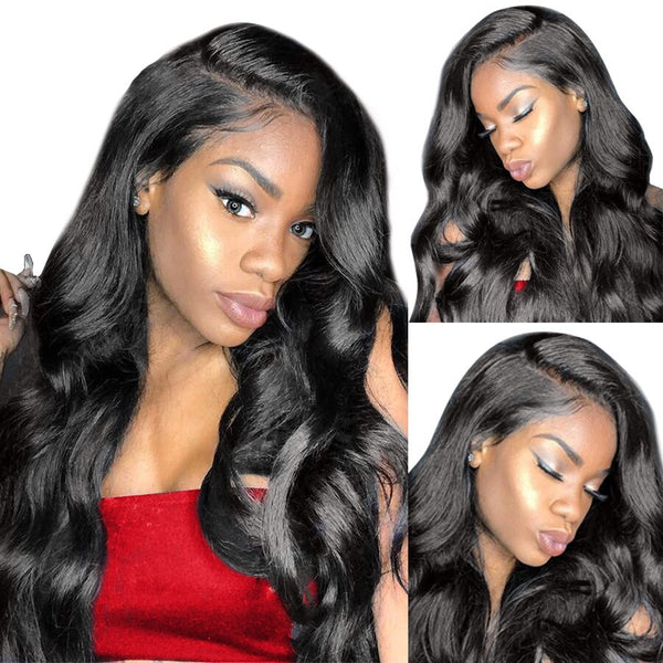 Lace Front Human Hair Wigs Baby Hair, Body Wave